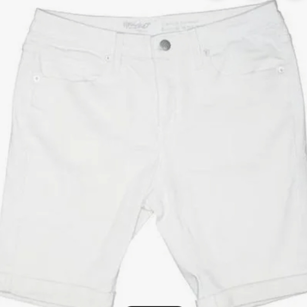 White Denim Shorts